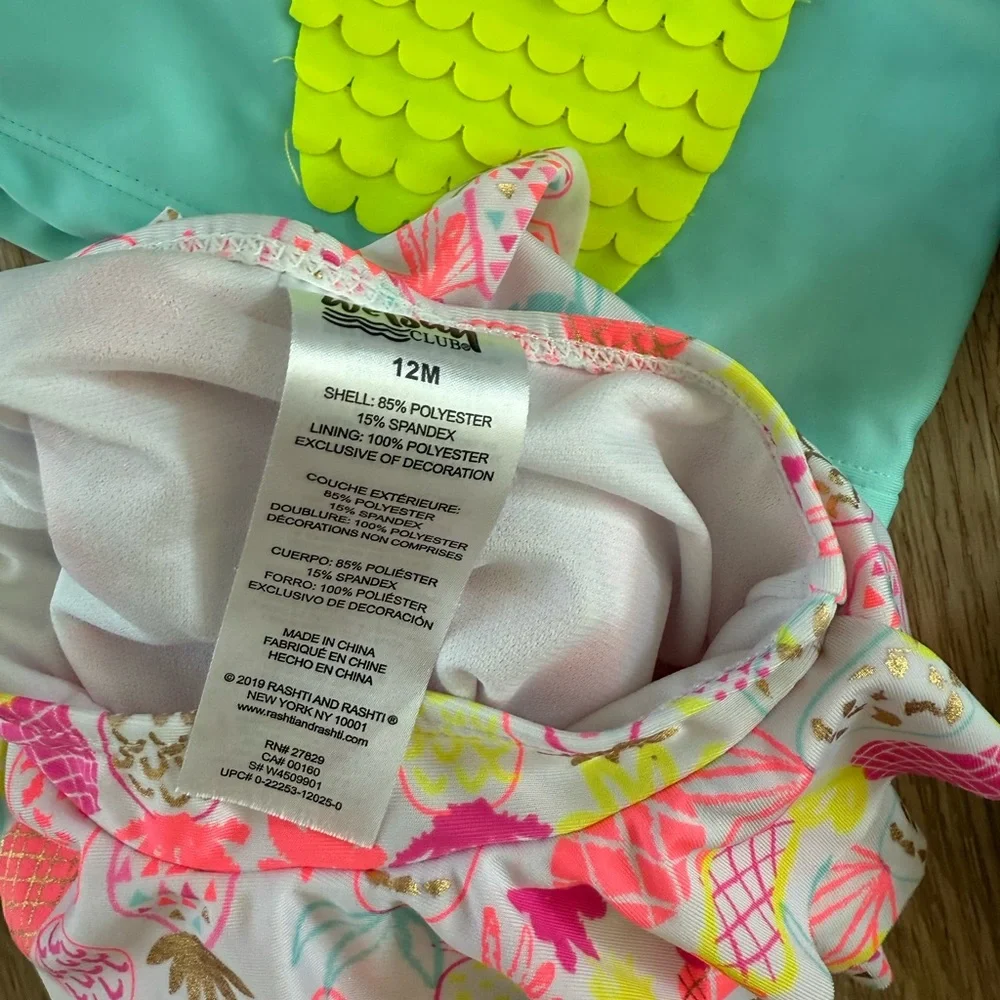 12 Month Toddler Girls Swimsuit Bundle